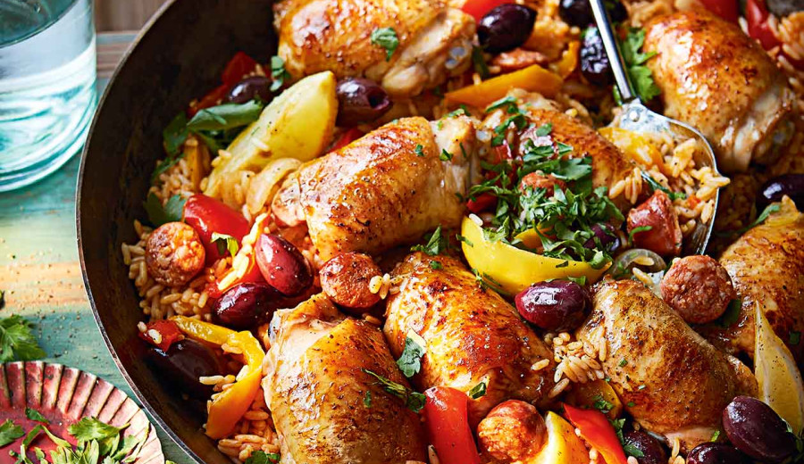 Chicken and Rice in Spanish Style