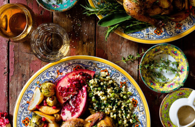 One-Pan Thanksgiving Feast with Cornish Hens