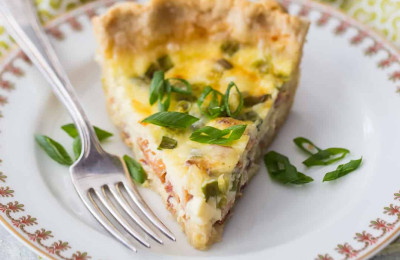 Festive Turkey Quiche