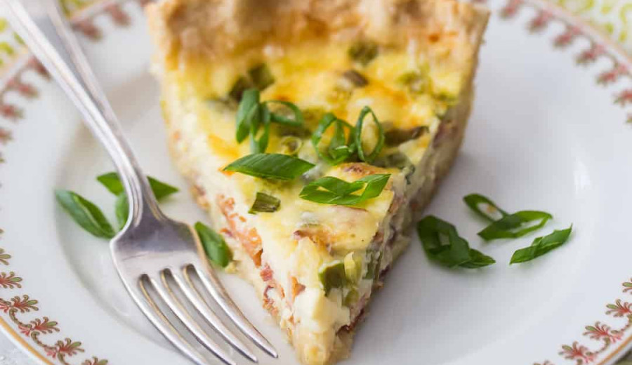 Festive Turkey Quiche