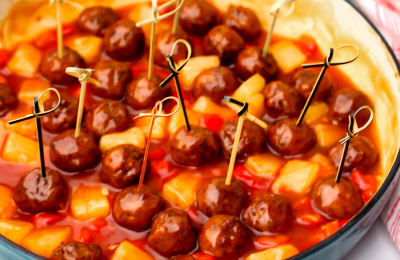 Vegan Sweet and Sour Meatball Dish
