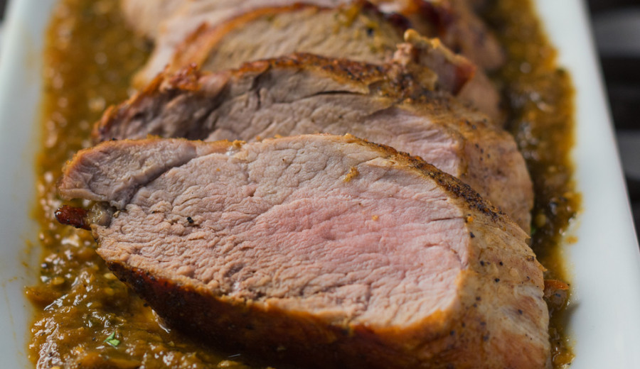 Pork Roast with Tomatillo Sauce
