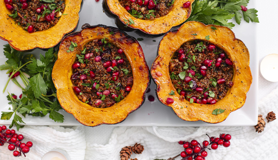 Quinoa-Filled Acorn Squash