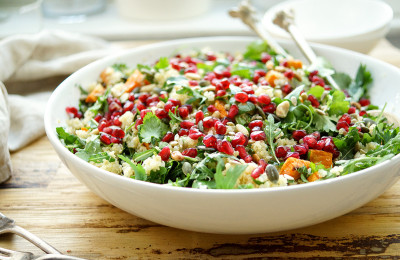 Quinoa Salad Featuring Roasted Yams
