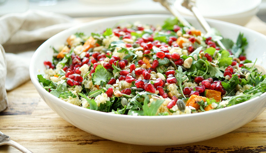 Quinoa Salad Featuring Roasted Yams