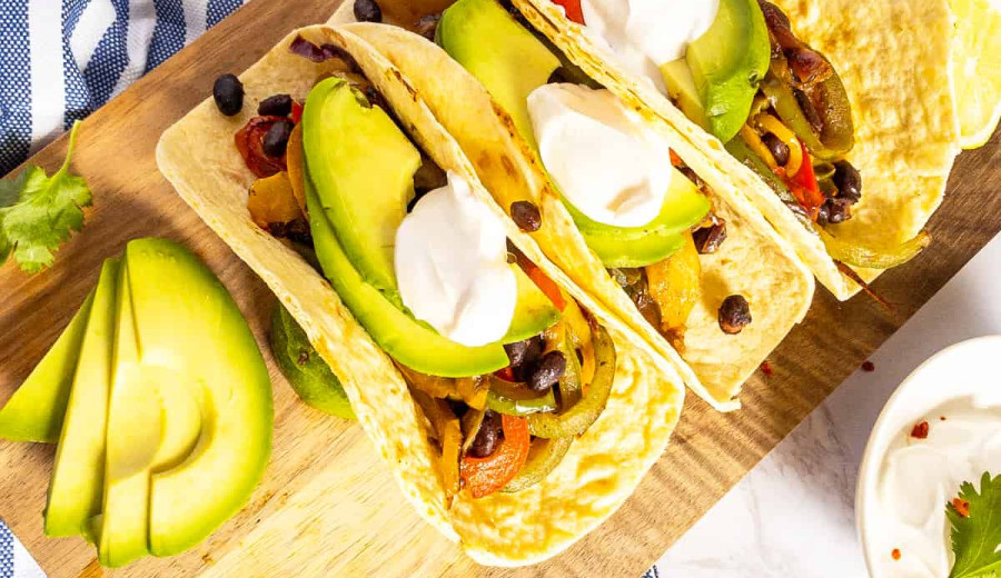Meatless Smoky Avocado Fajitas