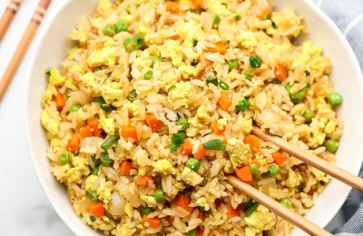 Savory Vegan Fried Rice Dish