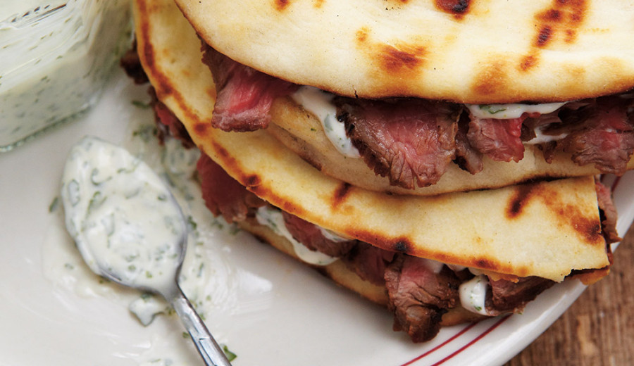 Chipotle Pork Naan Sandwich