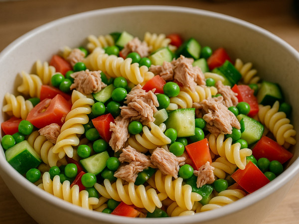 Tuna Pasta Salad with Fresh Garden Veggies step 2