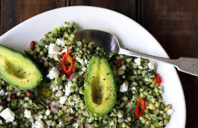 Buckwheat and Avocado Salad without Gluten