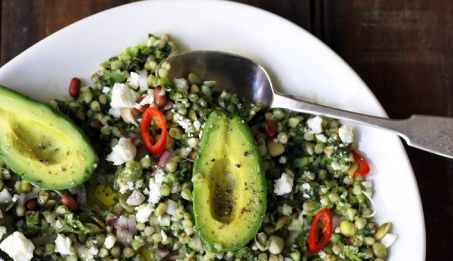 Buckwheat and Avocado Salad without Gluten