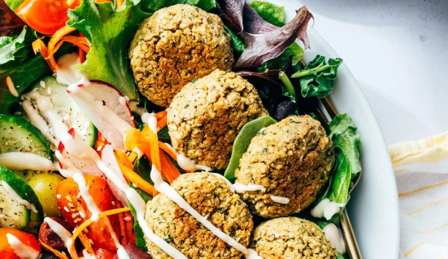 Falafel-Inspired Cobb Salad
