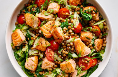 Salmon and Lentil Salad Delight