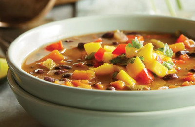 Soup with Salsa and Vegetables