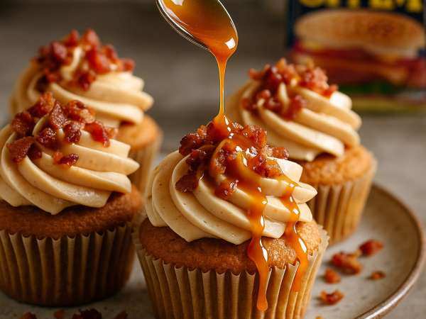 Delicious Cupcakes with SPAM® and Salted Caramel Frosting step 5