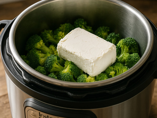 Creamy Loaded Broccoli Mash in the Instant Pot® step 1
