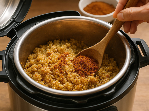 Quick Quinoa Taco Filling Made in the Instant Pot® step 3