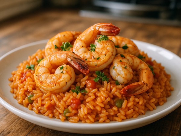 Shrimp and Spanish Rice Dish step 3