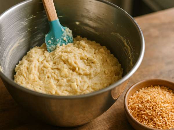 Almond Cookies with White Chocolate step 2
