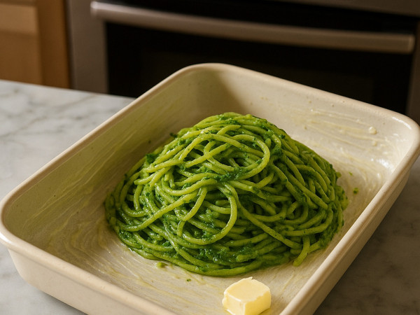Spaghetti with Mexican Green Sauce step 3