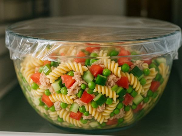 Tuna Pasta Salad with Fresh Garden Veggies step 4