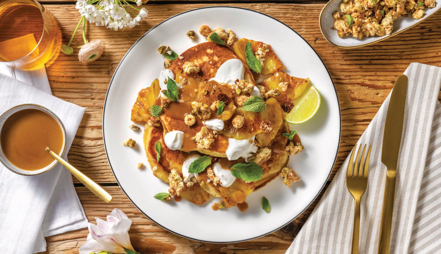 Tropical Pineapple Pancakes from Hawaii
