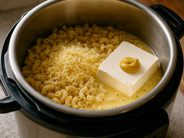 Rich and Creamy Mac and Cheese Made in a Pressure Cooker step 1