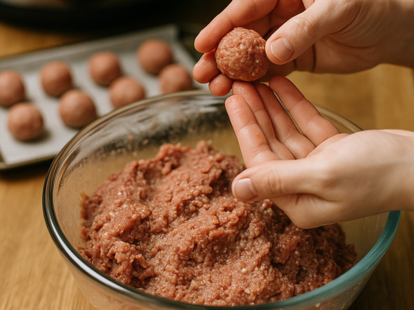 Swedish Meatballs Made in a Slow Cooker step 1