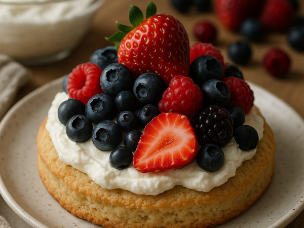 Berries and Cream Shortcake for Busy Days step 1
