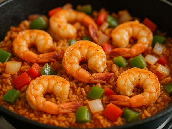 Shrimp and Spanish Rice Dish step 2